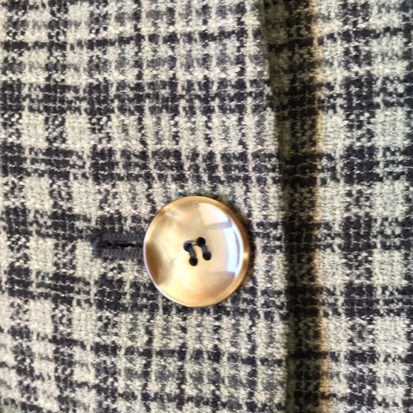 COPY - Vintage JNY sage/black/grey worsted wool collarless jacket straight skir… - Picture 4 of 11